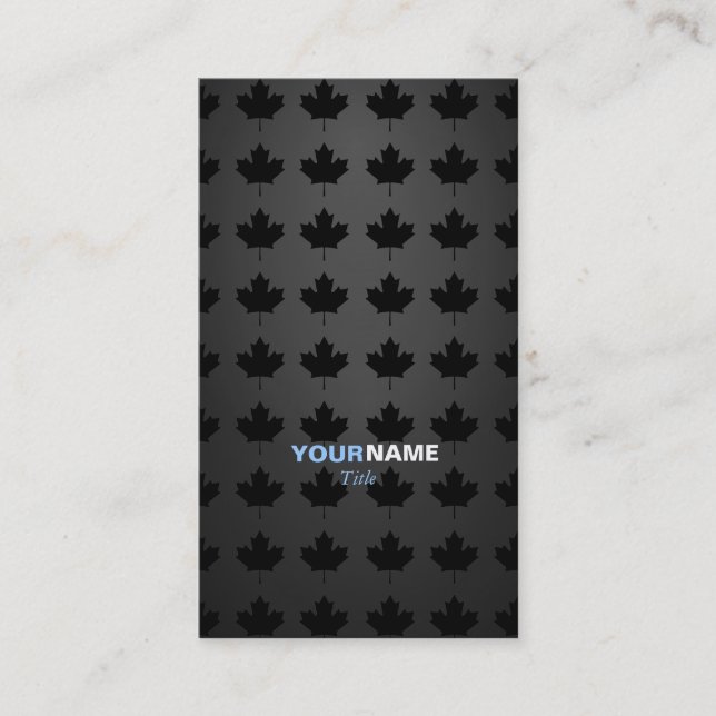 Groupon Maple Leaf Business Card (Front)
