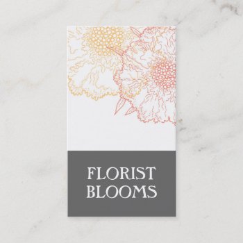 Groupon Modern Florist Business Card by CoutureBusiness at Zazzle