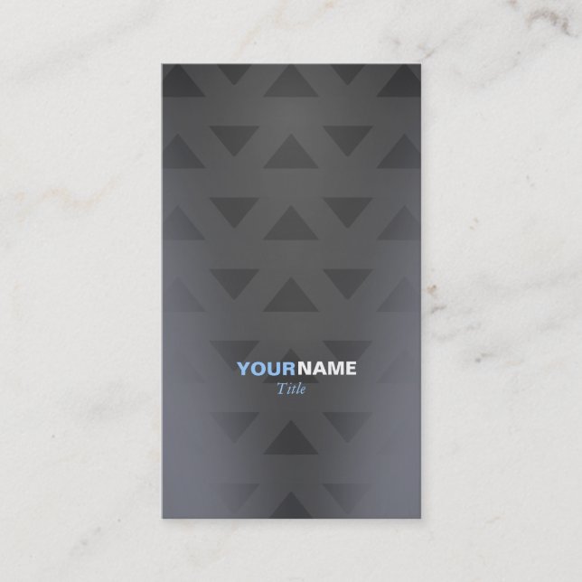 Groupon Pattern Metall Business Card (Front)