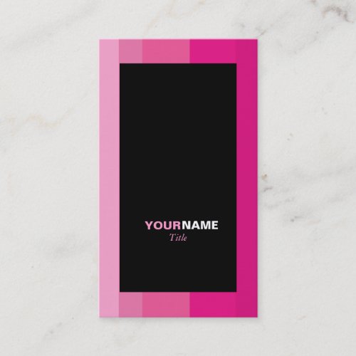 Groupon Pink Gradient Striped Business Card