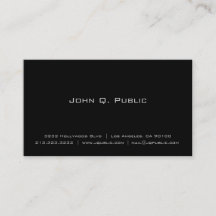 Groupon - Simple Plain Black Business Card