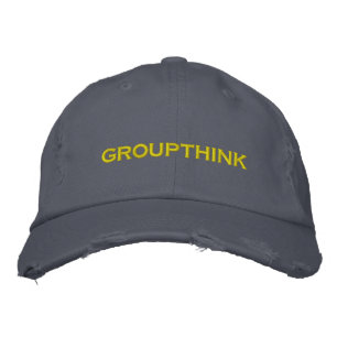 groupthink embroidered baseball hat