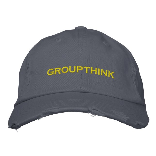 groupthink embroidered baseball hat (Front)