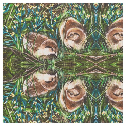 Grouse Babies Fabric