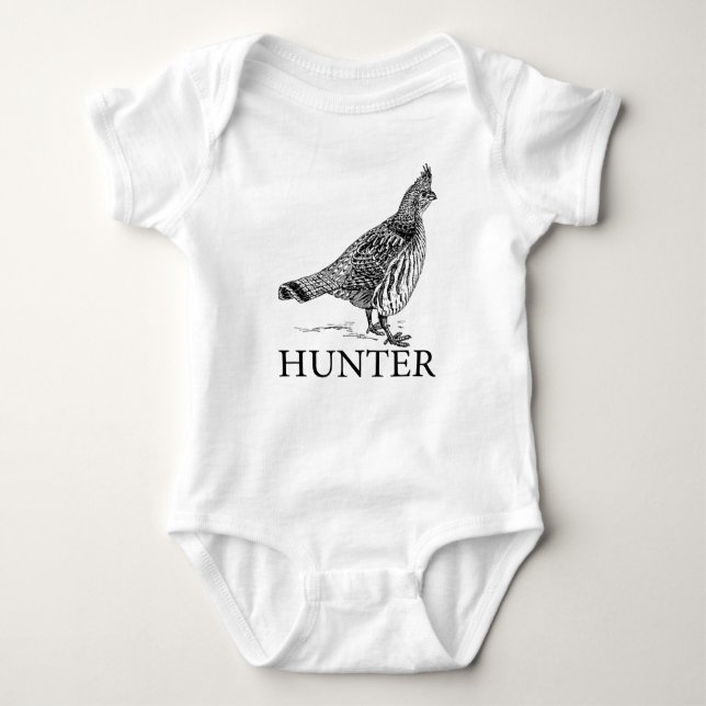 Grouse Hunter Baby Bodysuit (Front)