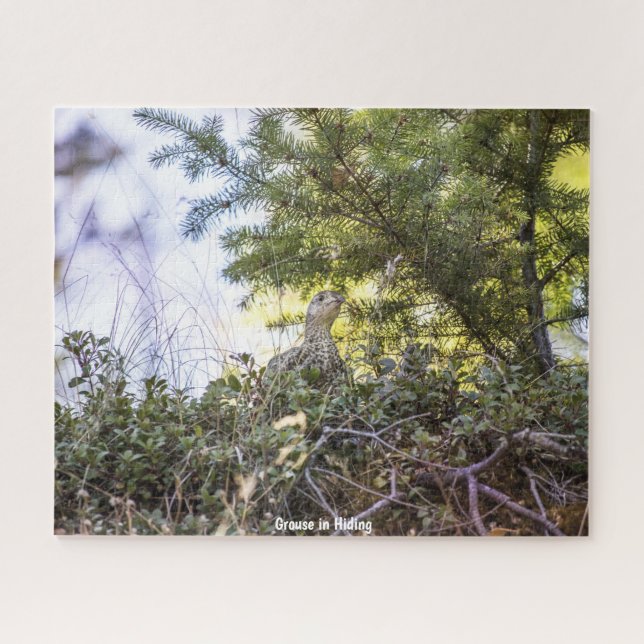 Grouse in Hiding Jigsaw Puzzle (Horizontal)