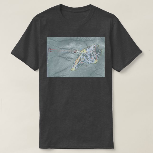 Grouse Mountain Resort Trail Map T-Shirt (Design Front)