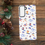 Grouse Mountain Vancouver Ski Snowboard Pattern Samsung Galaxy S21 Case<br><div class="desc">A funny winter skiing seamless pattern for the ski resort Grouse Mountain in North Vancouver,  British Columbia,  Canada,  North America. Perfect gift idea for winter sports lovers: ski,  snowboard,  freestyle,  ski jump,  cross-country skiing.</div>