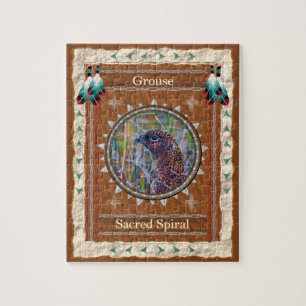 Grouse - Sacred Spiral Jigsaw Puzzle w/ Gift Box