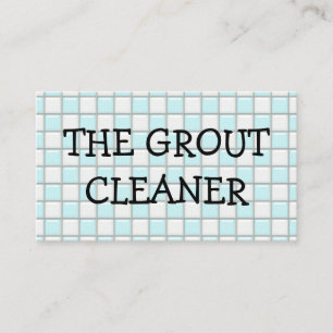 Grout Cleaning Service Business Card