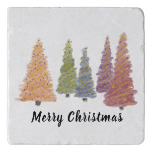 Grove of Christmas Trees Trivet