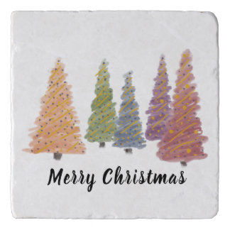Grove of Christmas Trees Trivet