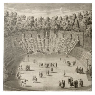 Grove of the Salle du Bal, Versailles, from 'Les P Tile