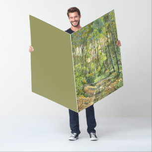 grove painting watercolor on silk card