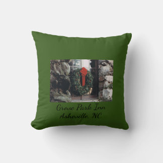 Grove Park Inn Pillow with Christmas Design