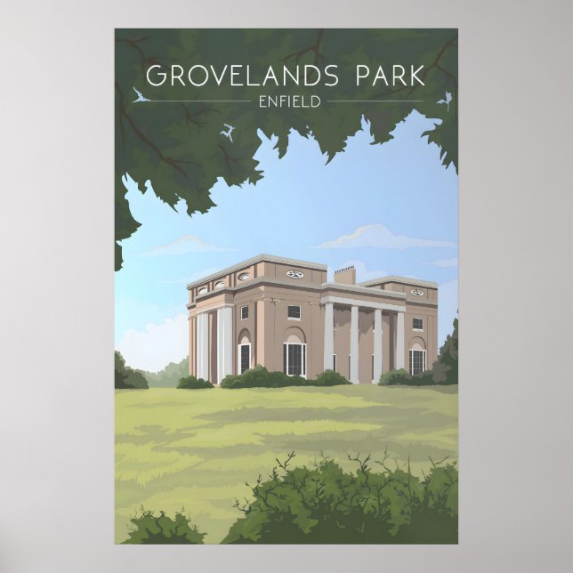 Grovelands Park Travel Poster (Front)