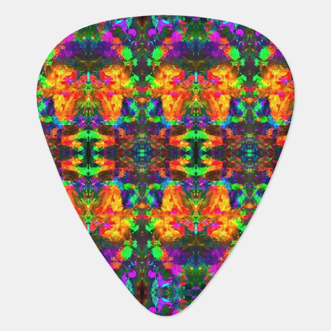 Grover Allman Guitar Pick Rainbow Opal (Front)