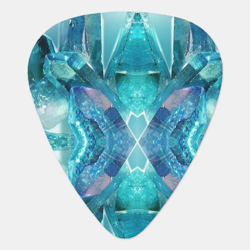 Grover Allman Guitar Picks Aquamarine Crystals