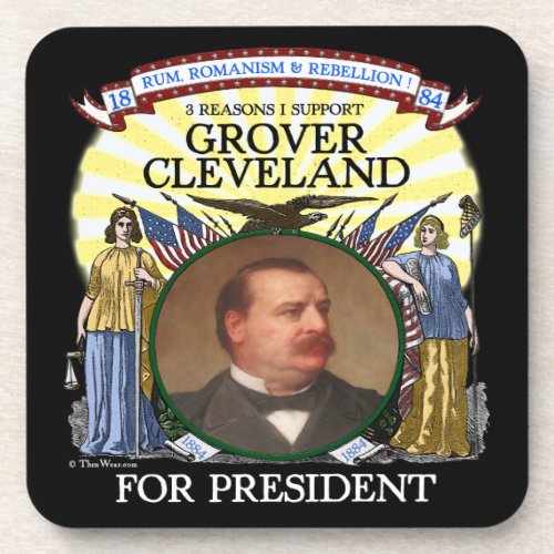 Grover Cleveland 1884 Campaign Coaster Set