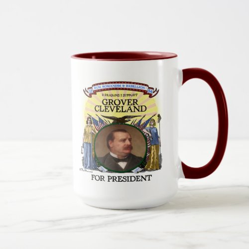 Grover Cleveland 1884 Campaign Mug
