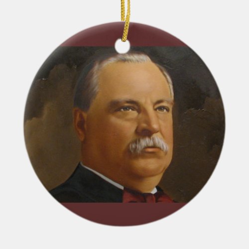Grover Cleveland  22 24th President Ceramic Ornament
