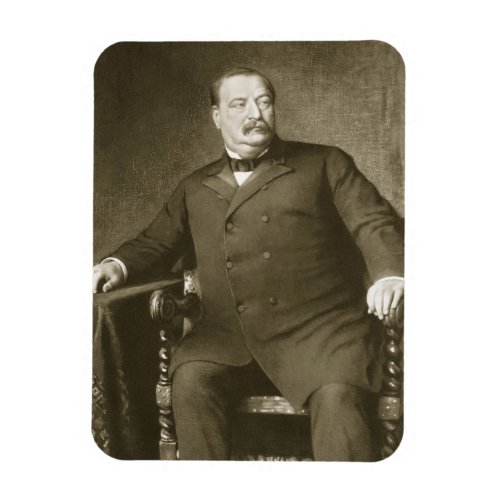 Grover Cleveland 22nd and 24th President of th Un Magnet