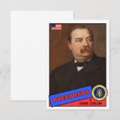 Grover Cleveland Baseball Card (Front/Back)