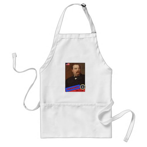 Grover Cleveland Baseball Card Adult Apron