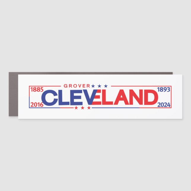 Grover Cleveland Magnetic Bumper Sticker Car Magnet (Front)