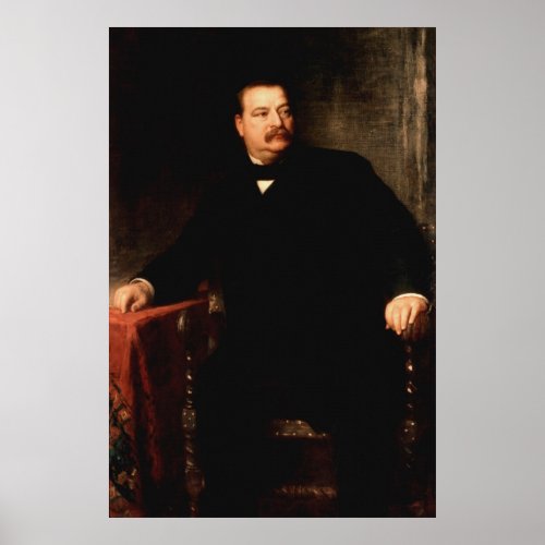 GROVER CLEVELAND Portrait by Eastman Johnson Print