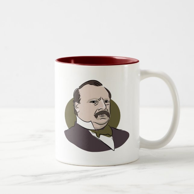 Grover Cleveland Two-Tone Coffee Mug (Right)