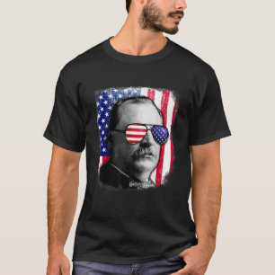 Grover Cleveland US flag 4th of July  T-Shirt