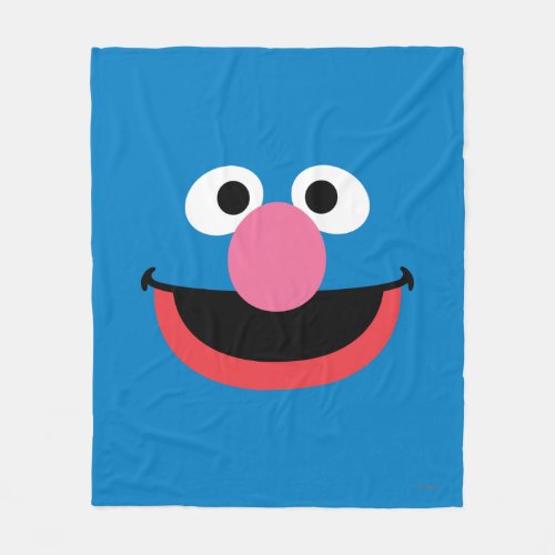 Grover Face Art Fleece Blanket