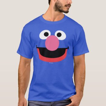 Grover Face Art T-shirt by SesameStreet at Zazzle
