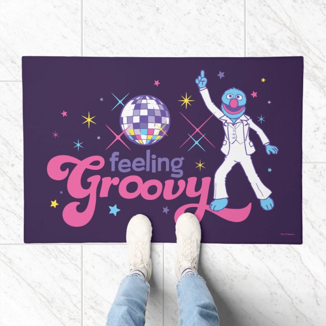 Grover Feeling Groovy | Disco 70's Retro Doormat (Indoor)