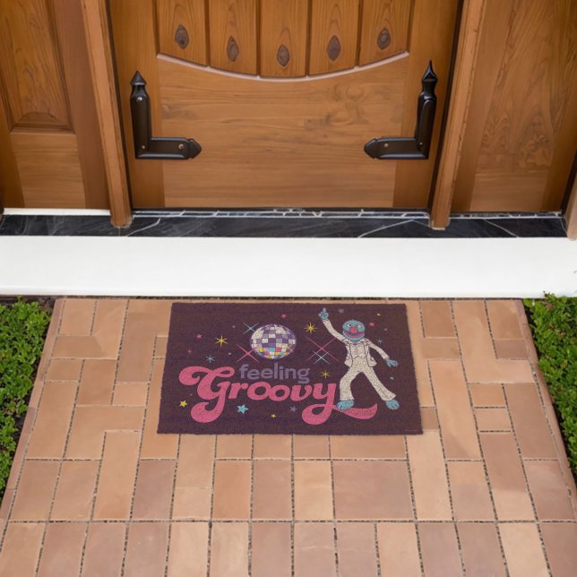 Grover Feeling Groovy | Disco 70's Retro Fiber Doormat (Insitu (Outdoor))