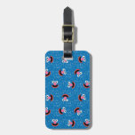 Grover Furry Face Pattern Luggage Tag