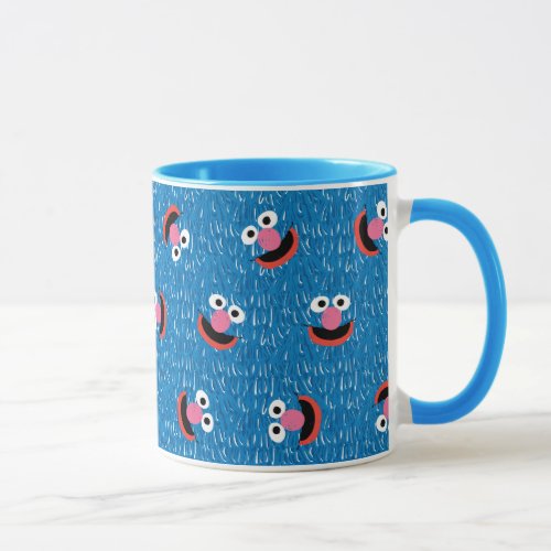 Grover Furry Face Pattern Mug