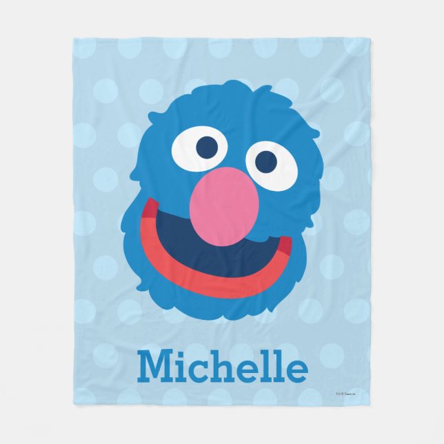 Grover Head | Add Your Name Fleece Blanket (Front)