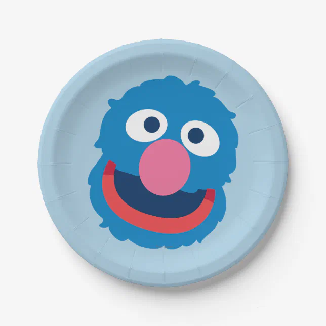 Grover Head Paper Plates | Zazzle