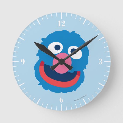 Grover Head Round Clock