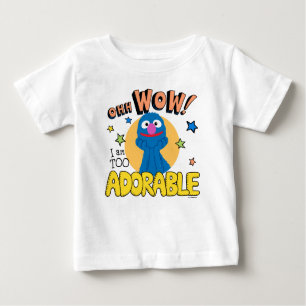 Grover   I Am Too Adorable Baby T-Shirt