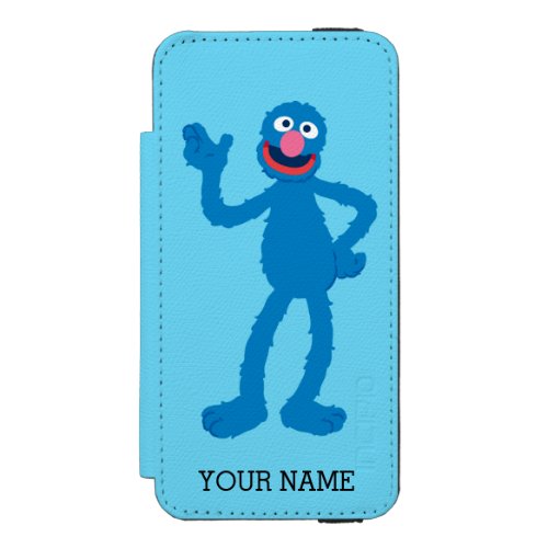 Grover Standing  Add Your Name Wallet Case For iPhone SE55s