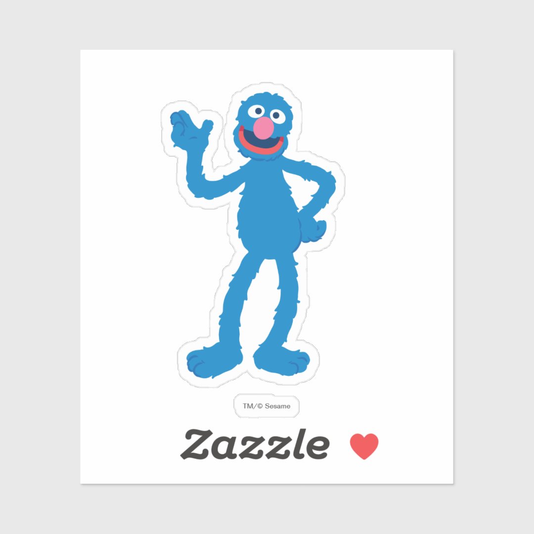 Grover Standing Sticker | Zazzle