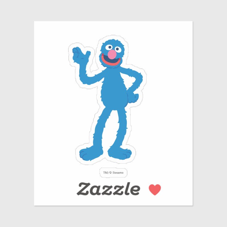 Grover Standing Sticker Zazzle