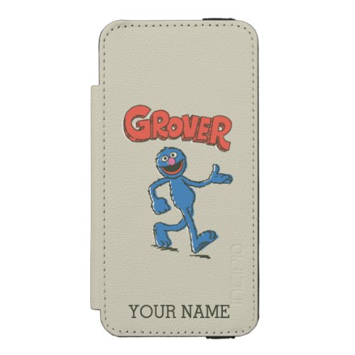 Grover Vintage  Add Your Name iPhone SE55s Wallet Case