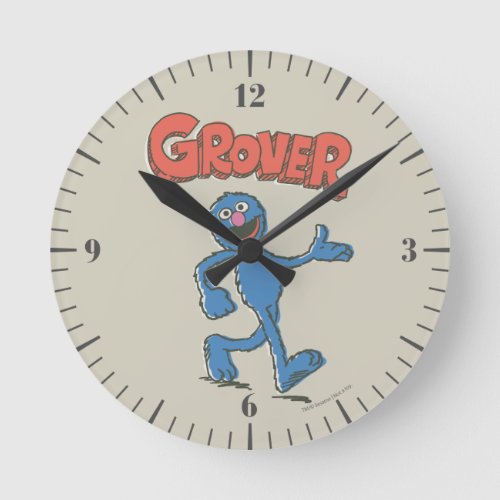 Grover Vintage Kids 2 Round Clock