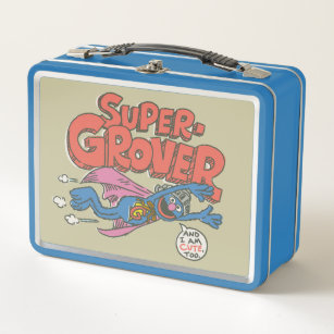 Grover Vintage Kids Metal Lunch Box