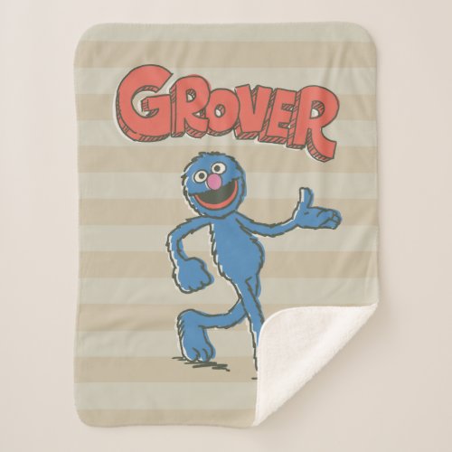 Grover Vintage Kids Sherpa Blanket