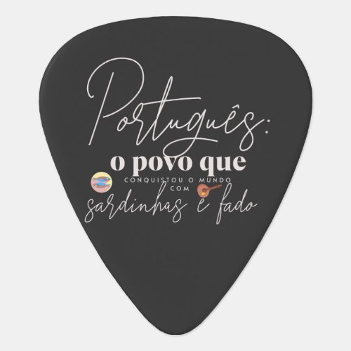 Groverallman Guitar Pick Portugues o povo que conq